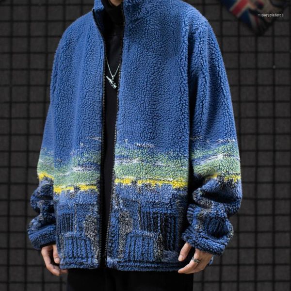 men's down & parkas high street lamb velvet jacket winter stand tie-dye cotton padded windbreaker oversize thick parkas1, Black
men's down & parkas high street lamb velvet jacket winter stand tie-dye cotton padded windbreaker oversize thick parkas1, Black