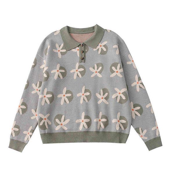 casual loose lapel flower jacquard pullover autumn new style cotton warm thick sweater women's, White;black
casual loose lapel flower jacquard pullover autumn new style cotton warm thick sweater women's, White;black