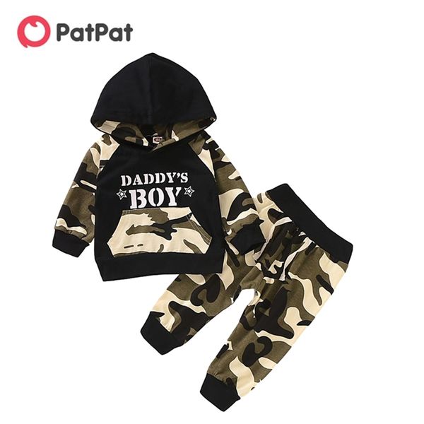 spring and autumn casual baby boy daddy's boy print camouflage long-sleeve hoodie pants sets baby's clothing 210528, White
spring and autumn casual baby boy daddy's boy print camouflage long-sleeve hoodie pants sets baby's clothing 210528, White