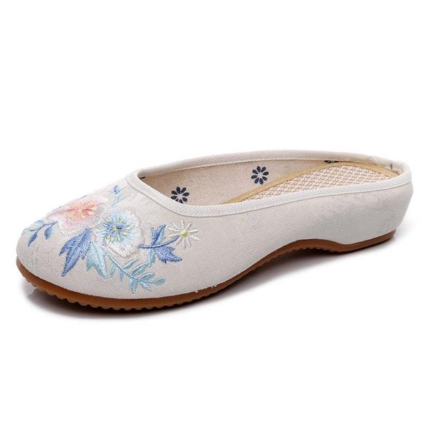 slippers yourseason jacquard fabric ladies embroidered flat shoes comfort soft elegant women mules vintage chinese embroidery, Black
slippers yourseason jacquard fabric ladies embroidered flat shoes comfort soft elegant women mules vintage chinese embroidery, Black