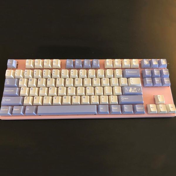 keyboards design purple white keycaps for cherry mx gateron kailh boxc switch mechanical keyboard 126 profile pbt key cap
keyboards design purple white keycaps for cherry mx gateron kailh boxc switch mechanical keyboard 126 profile pbt key cap