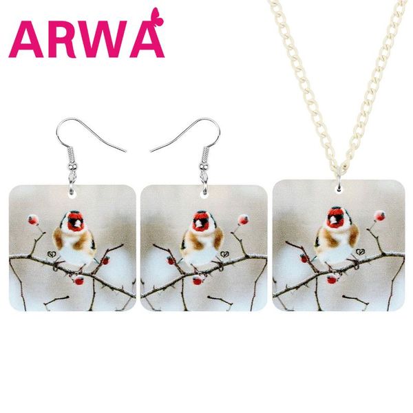 earrings & necklace arwa acrylic square grey-capped greenfinch bird jewelry sets animal for women girls fashion gift decoration, Silver
earrings & necklace arwa acrylic square grey-capped greenfinch bird jewelry sets animal for women girls fashion gift decoration, Silver