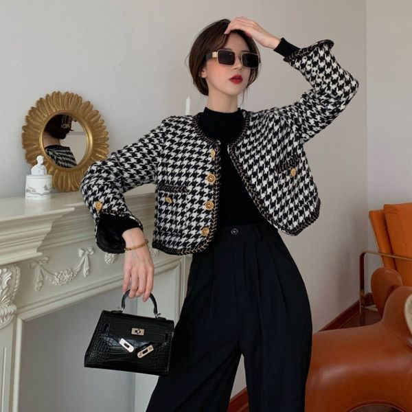 women's hoodies & sweatshirts french retro coat, short jacket with small fragrance, women's temperate , qqme, Black
women's hoodies & sweatshirts french retro coat, short jacket with small fragrance, women's temperate , qqme, Black