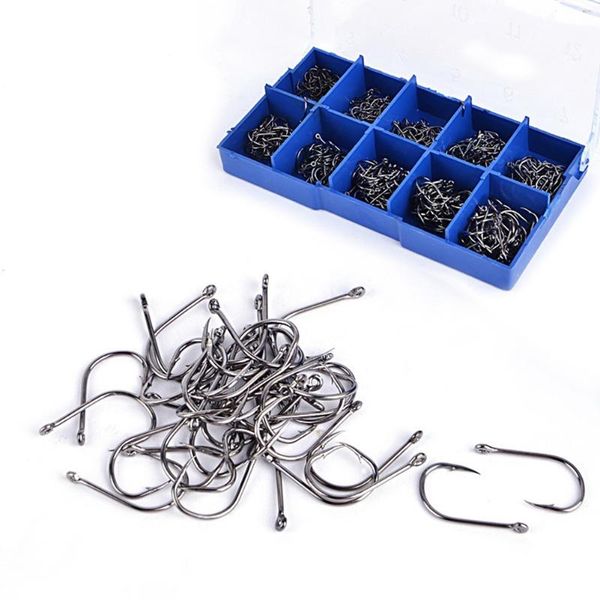 fishing hooks 500pcs 3~12# silver barbed kits jigging carp with box high-carbon steel storage
fishing hooks 500pcs 3~12# silver barbed kits jigging carp with box high-carbon steel storage