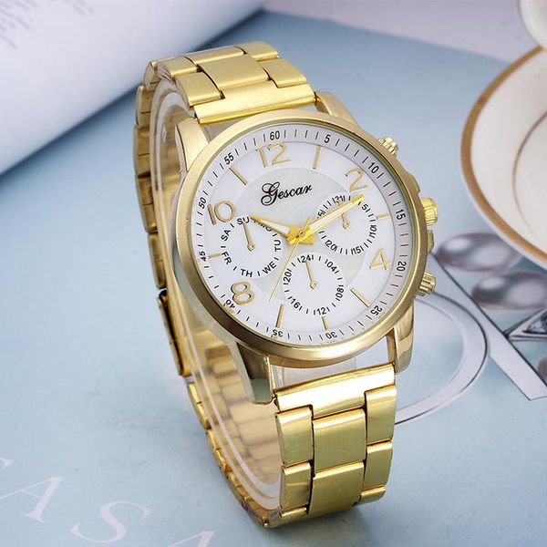 wristwatches watches stainless steel simple chronograph creative three-eye belt quartz watch two colors available, Slivery;brown
wristwatches watches stainless steel simple chronograph creative three-eye belt quartz watch two colors available, Slivery;brown