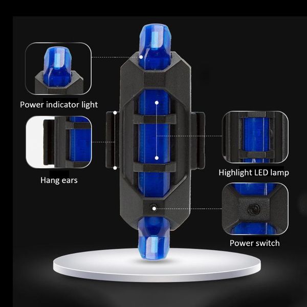 bike lights 160mah capacity battery cycling light rechargeable rear bicycle led tail lamp 4 lighting modes weather tight design
bike lights 160mah capacity battery cycling light rechargeable rear bicycle led tail lamp 4 lighting modes weather tight design