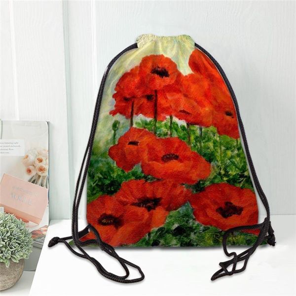 backpack poppy painting drawstring women men causal travel bags softback gift fashion storage ladies shopping 20211102
backpack poppy painting drawstring women men causal travel bags softback gift fashion storage ladies shopping 20211102