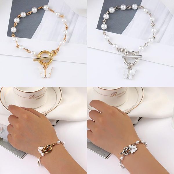 link, chain fashion punk bracelets & bangles for women 2021 girls pearl pendant bracelrt butterfly link jewelry accessories, Black
link, chain fashion punk bracelets & bangles for women 2021 girls pearl pendant bracelrt butterfly link jewelry accessories, Black