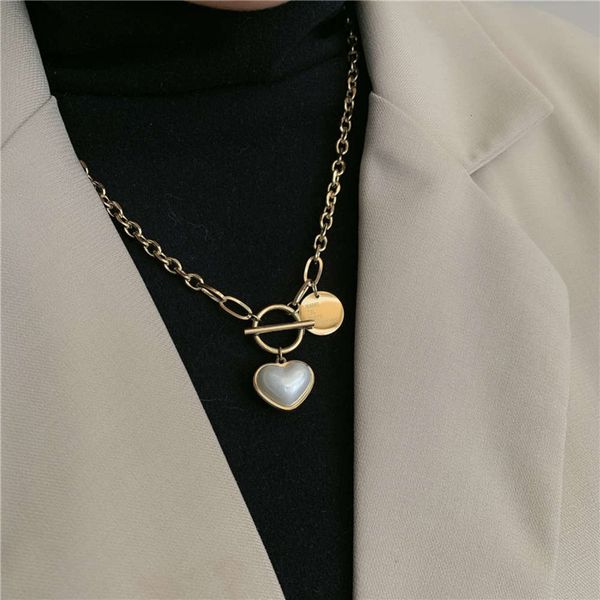 hbp south korea fashion baroque pearl women's sweater bone chain simple personality stainless steel necklace, Silver 
hbp south korea fashion baroque pearl women's sweater bone chain simple personality stainless steel necklace, Silver
