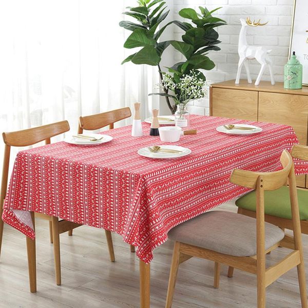 table cloth christmas tablecloth red tree elk cotton and linen party decoration 
table cloth christmas tablecloth red tree elk cotton and linen party decoration