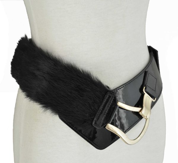 winter elastic suede rabbit hair is fashionable and versatile, with wide waist cover and cotton velvet imitation leather women's belt, Black;brown
winter elastic suede rabbit hair is fashionable and versatile, with wide waist cover and cotton velvet imitation leather women's belt, Black;brown