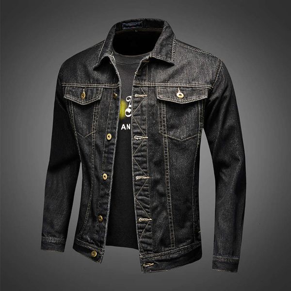ins black denim coat men's autumn winter korean fashion functional tooling slim and handsome outer wear jacketwinter, Black;brown
ins black denim coat men's autumn winter korean fashion functional tooling slim and handsome outer wear jacketwinter, Black;brown