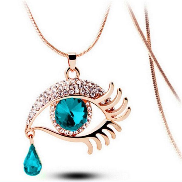 pendant necklaces exquisite fashion ladies jewelry 2021 magic eyes teardrop girls long section necklace, Silver
pendant necklaces exquisite fashion ladies jewelry 2021 magic eyes teardrop girls long section necklace, Silver