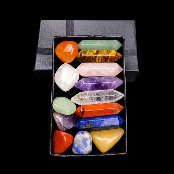 charms 14pc natural stones crystal point tower amethyst rose quartz healing stone energy ore mineral obelisk ornaments, Bronze;silver
charms 14pc natural stones crystal point tower amethyst rose quartz healing stone energy ore mineral obelisk ornaments, Bronze;silver