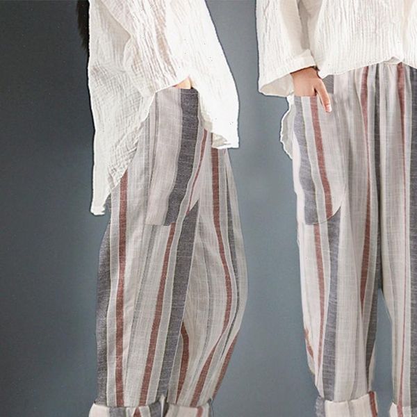 plus size cotton linen trousers women summer loose harem high waist stripe pocket pant casual pantalon female sweatpants trouser, Black;white
plus size cotton linen trousers women summer loose harem high waist stripe pocket pant casual pantalon female sweatpants trouser, Black;white