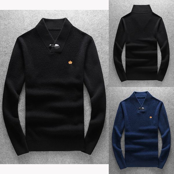 21ss famous men's clothing pullover overlapping collar sweater winter autumn and winter clothing knit thick long-sleeved woollen sweate, White;black
21ss famous men's clothing pullover overlapping collar sweater winter autumn and winter clothing knit thick long-sleeved woollen sweate, White;black