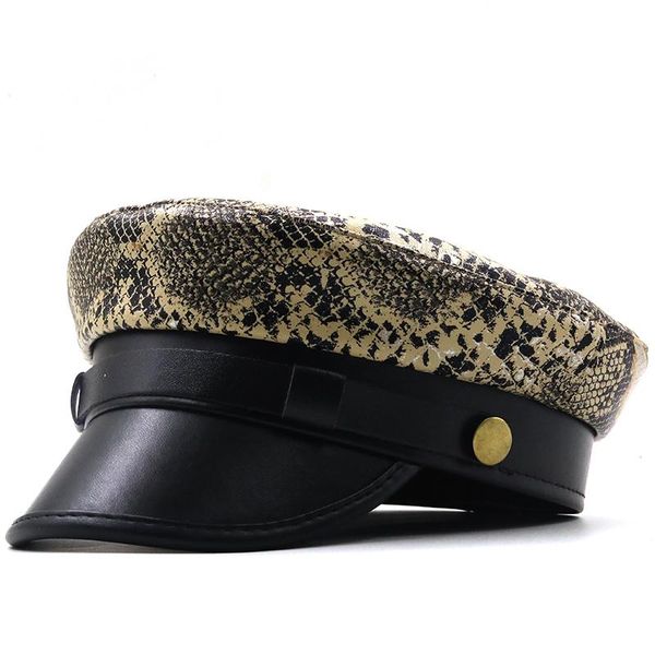 wide brim hats simple pu leather girl military caps spring autumn sailor for women leopard flat captain cap travel cadet hat 56-58cm, Blue;gray
wide brim hats simple pu leather girl military caps spring autumn sailor for women leopard flat captain cap travel cadet hat 56-58cm, Blue;gray