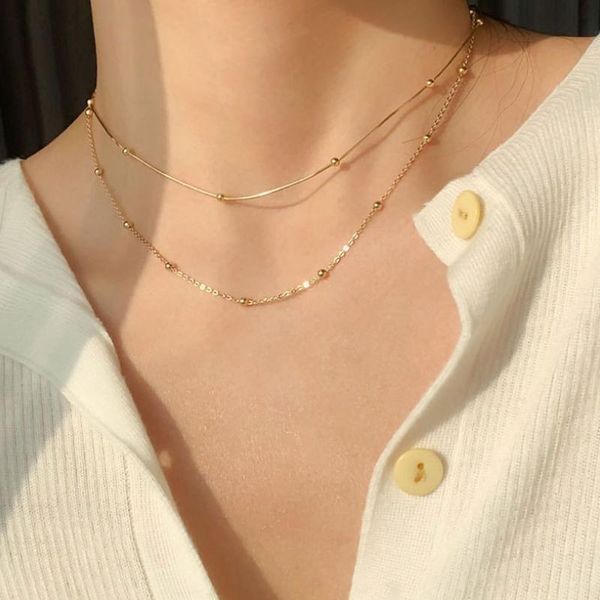 chokers 925 sterling silver necklace beads curb chain link for women kolye collares wedding party gift jewelry ketting, Golden;silver
chokers 925 sterling silver necklace beads curb chain link for women kolye collares wedding party gift jewelry ketting, Golden;silver