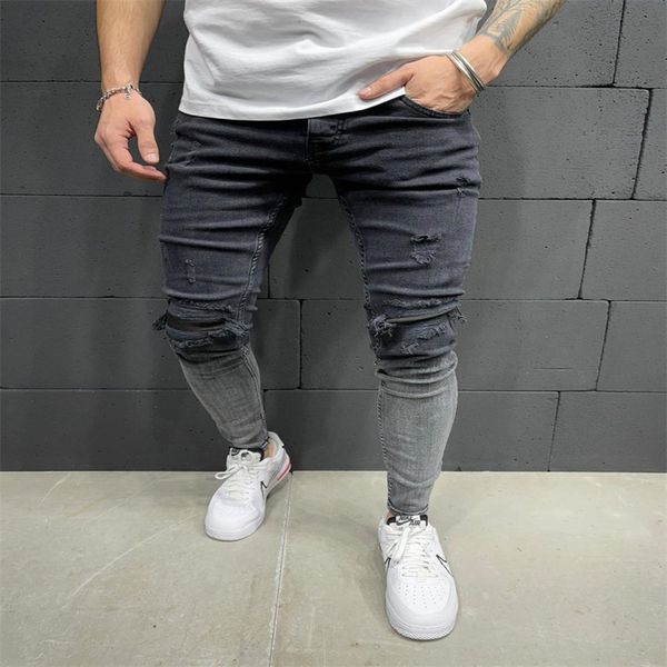 men's fashion hip hop personality fashion small leg jeans with one-piece gray casual punk jeans men's pants, Blue
men's fashion hip hop personality fashion small leg jeans with one-piece gray casual punk jeans men's pants, Blue