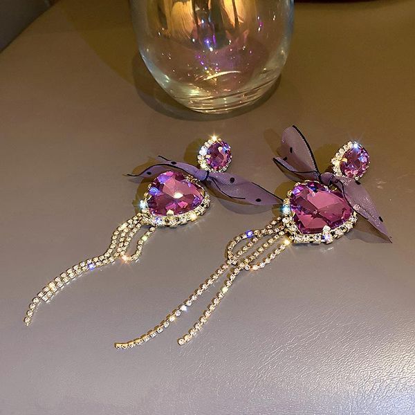 dangle & chandelier minar hyperbole shiny crystal rhinestone long tassel earrings for women purple color mesh bowknot drop party jewelry, Silver
dangle & chandelier minar hyperbole shiny crystal rhinestone long tassel earrings for women purple color mesh bowknot drop party jewelry, Silver