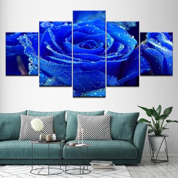 modern wall art bedroom living room home decoration pictures modular picture 5 piece blue rose flower hd printed canvas painting
modern wall art bedroom living room home decoration pictures modular picture 5 piece blue rose flower hd printed canvas painting