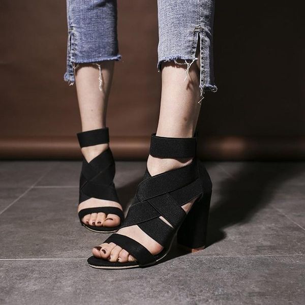 dress shoes 2021 big size 35-43 women heeled sandals stretchy bandage ankle strap pumps heels lady, Black
dress shoes 2021 big size 35-43 women heeled sandals stretchy bandage ankle strap pumps heels lady, Black