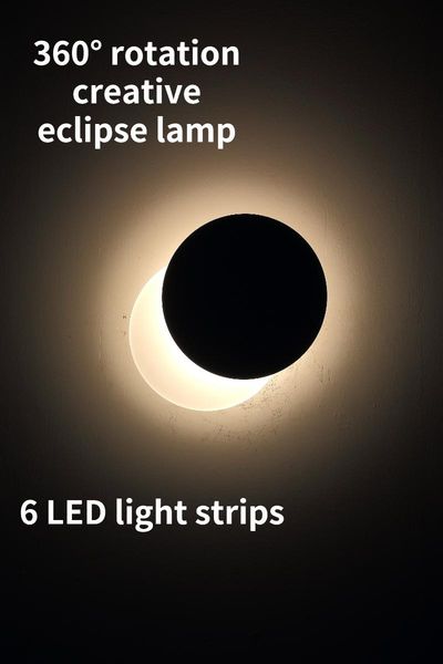 wall lamp nordic simple modern interior light led bedroom decorative creative solar eclipse revolving corridor
wall lamp nordic simple modern interior light led bedroom decorative creative solar eclipse revolving corridor