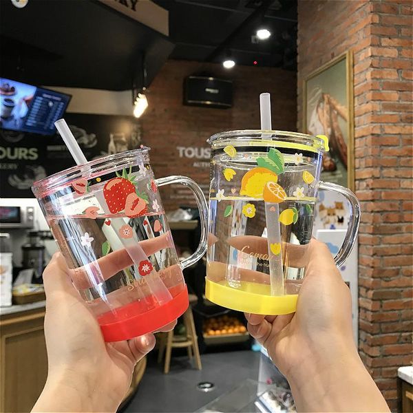 wine glasses 450ml strawberry glass straw water bottle with scale kawaii transparent milk juice coffee tea cup drinking mug for children gif
wine glasses 450ml strawberry glass straw water bottle with scale kawaii transparent milk juice coffee tea cup drinking mug for children gif