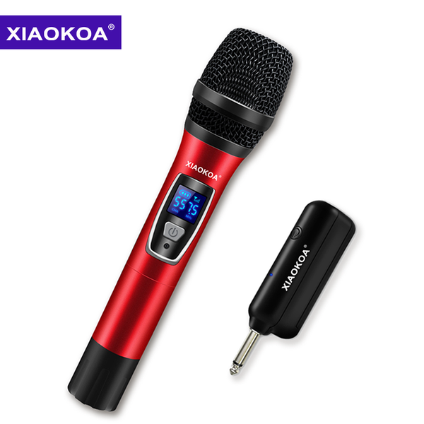 microphones xiaokoa wireless microphone system with portable receiver 1/4'' output, selectable uhf channels. perfect for church, w
microphones xiaokoa wireless microphone system with portable receiver 1/4'' output, selectable uhf channels. perfect for church, w