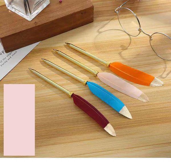 2019 new office stationery supplies precious feather creative student metal ballpoint pen gift tool school office supplie stationery pens, Blue;orange
2019 new office stationery supplies precious feather creative student metal ballpoint pen gift tool school office supplie stationery pens, Blue;orange