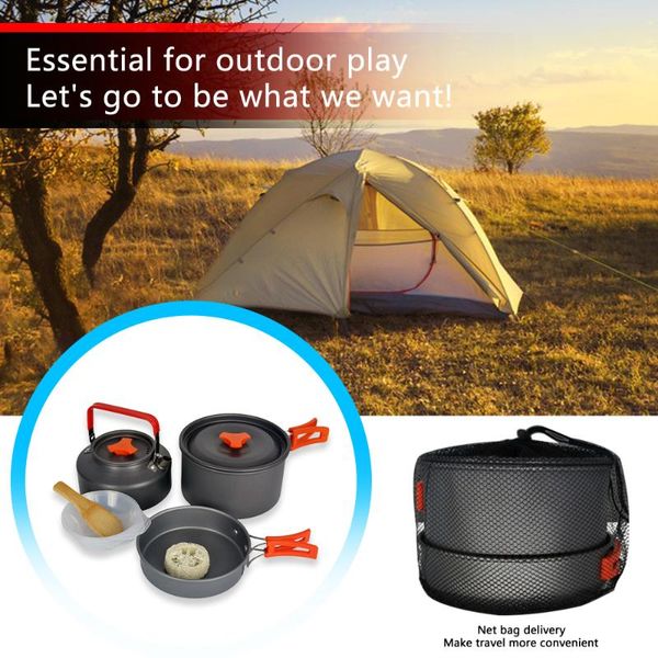 flatware sets 10pc camping cookware kit outdoor aluminum cooking set water kettle pan pot travelling hiking picnic bbq tableware equipment
flatware sets 10pc camping cookware kit outdoor aluminum cooking set water kettle pan pot travelling hiking picnic bbq tableware equipment