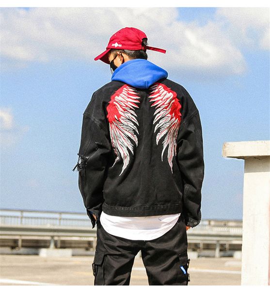 tang brand 2021 distressed denim jackets mens high street wing embroidery jeans jacket coat men hip hop streetwear masculinity fvth, Black;brown
tang brand 2021 distressed denim jackets mens high street wing embroidery jeans jacket coat men hip hop streetwear masculinity fvth, Black;brown
