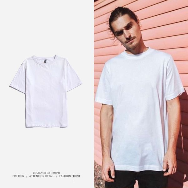 printed cotton half summer men's and women's round neck solid short sleeve t-shirt fashion, White;black
printed cotton half summer men's and women's round neck solid short sleeve t-shirt fashion, White;black