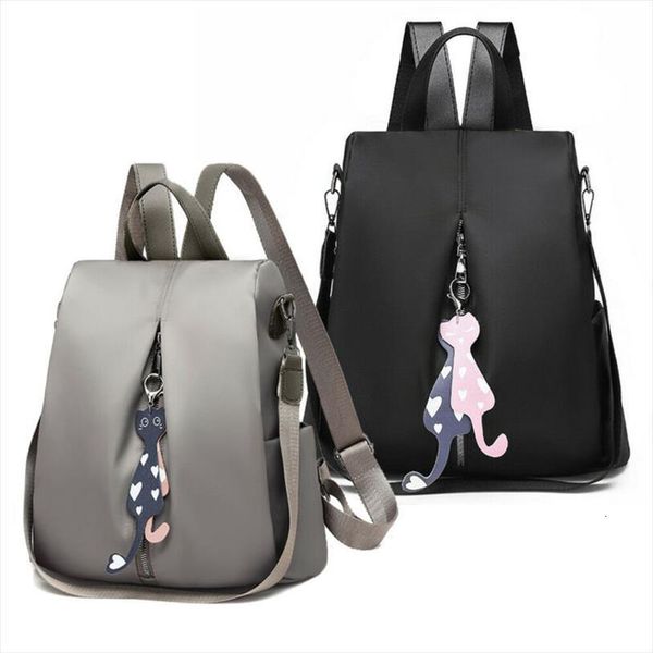 womens anti theft backpack solid oxford cloth waterproof female shoulder bags school bag with cute pendant
womens anti theft backpack solid oxford cloth waterproof female shoulder bags school bag with cute pendant