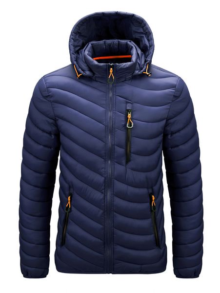 men's new slim hooded men's winter jacket with stand-up collar padded multicolor down, Black
men's new slim hooded men's winter jacket with stand-up collar padded multicolor down, Black