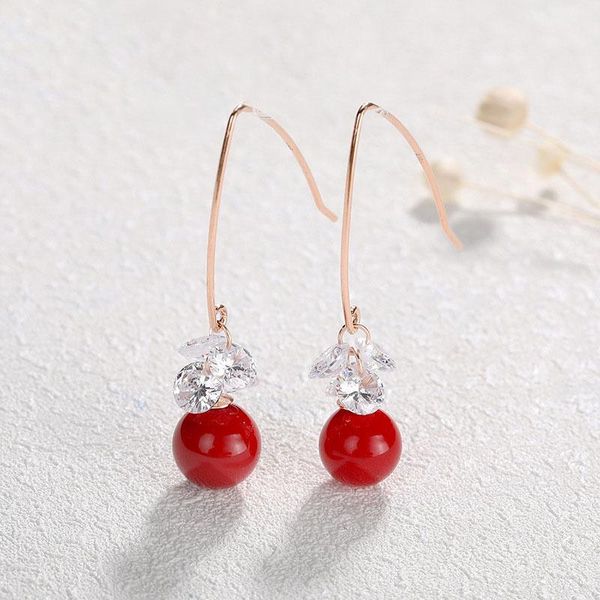 stud s925 sterling silver jewelry red shell beads earrings winter style net sweet zircon ear hooks, Golden;silver
stud s925 sterling silver jewelry red shell beads earrings winter style net sweet zircon ear hooks, Golden;silver