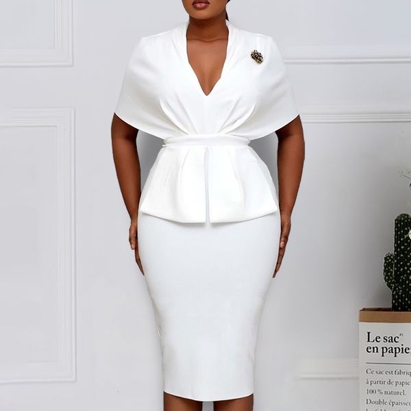 2021 women slim es elegant bodycon classy ladies office work wear v neck large size fashion new peplum navy blue white 3xl xxl 1aky, Black;gray
2021 women slim es elegant bodycon classy ladies office work wear v neck large size fashion new peplum navy blue white 3xl xxl 1aky, Black;gray