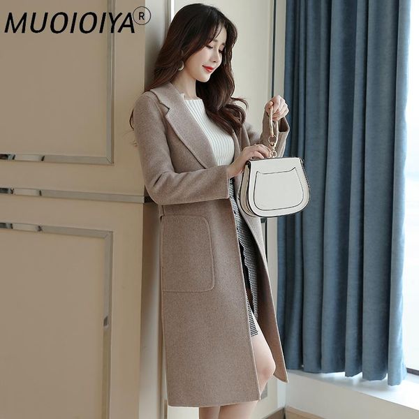 women's wool & blends double side real coat 2021 autumn winter jacket women long woolen coats and jackets korean outwear my3671, Black
women's wool & blends double side real coat 2021 autumn winter jacket women long woolen coats and jackets korean outwear my3671, Black