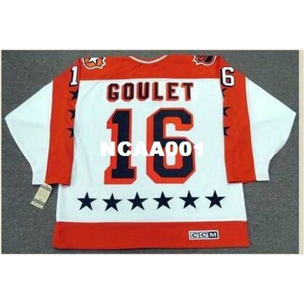001 #16 michel goulet 1986 wales "all star" ccm vintage retro hockey jersey or custom any name or number retro jersey, Black
001 #16 michel goulet 1986 wales "all star" ccm vintage retro hockey jersey or custom any name or number retro jersey, Black