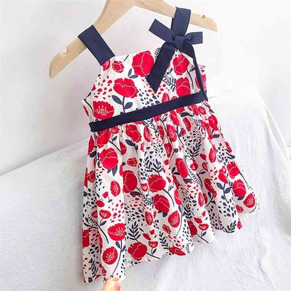dress summer large flower print bowknot for girls clothing sundress children's 210528, Red;yellow
dress summer large flower print bowknot for girls clothing sundress children's 210528, Red;yellow