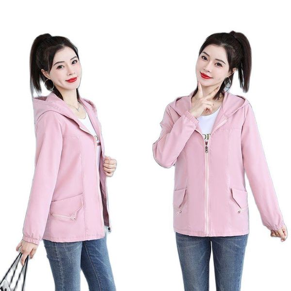women's trench coats jacket spring autumn 2021 wild loose hooded female windbreaker casual jackets short outwear splicing ladies coat l, Tan;black
women's trench coats jacket spring autumn 2021 wild loose hooded female windbreaker casual jackets short outwear splicing ladies coat l, Tan;black