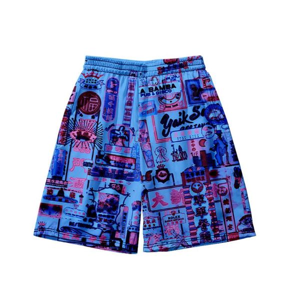 men's shorts 2021 summer seaside beach large size loose neon lights night street holiday 3d printed pants, White;black
men's shorts 2021 summer seaside beach large size loose neon lights night street holiday 3d printed pants, White;black