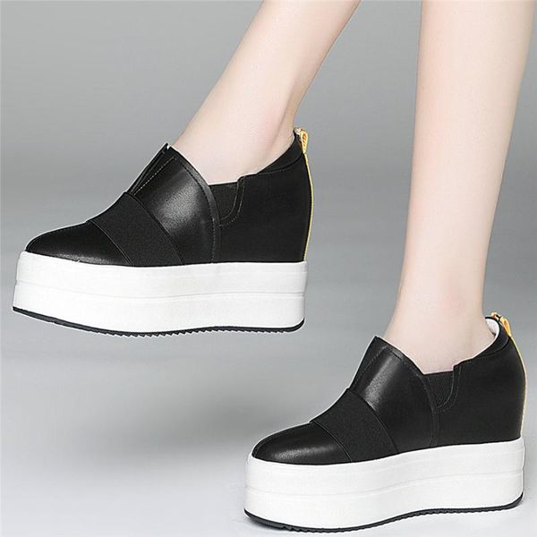 dress shoes fashion sneakers women genuine leather platform wedges high heel pumps female slip on round toe casual chic boots, Black
dress shoes fashion sneakers women genuine leather platform wedges high heel pumps female slip on round toe casual chic boots, Black