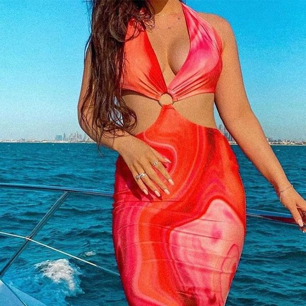 casual dresses print backless ladies halter white dress women clothes high waist summer vestidos female, Black;gray
casual dresses print backless ladies halter white dress women clothes high waist summer vestidos female, Black;gray