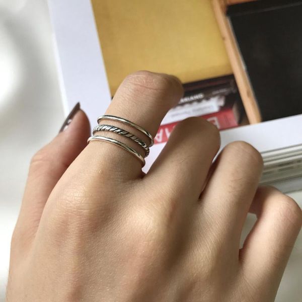 cluster rings authentic s925 sterling silver fine jewelry 3-rows &twisted &polished design adjustable j297, Golden;silver
cluster rings authentic s925 sterling silver fine jewelry 3-rows &twisted &polished design adjustable j297, Golden;silver