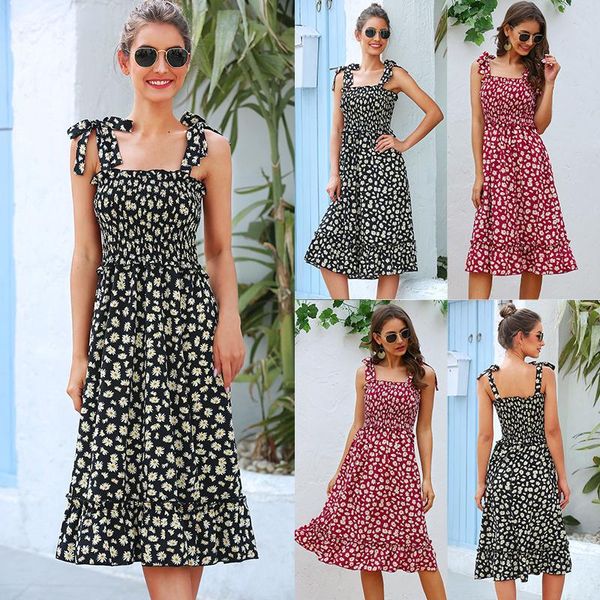 casual dresses for women elegant fashion summer beach dress ruffles vintage print sleeveless strapless, Black;gray
casual dresses for women elegant fashion summer beach dress ruffles vintage print sleeveless strapless, Black;gray