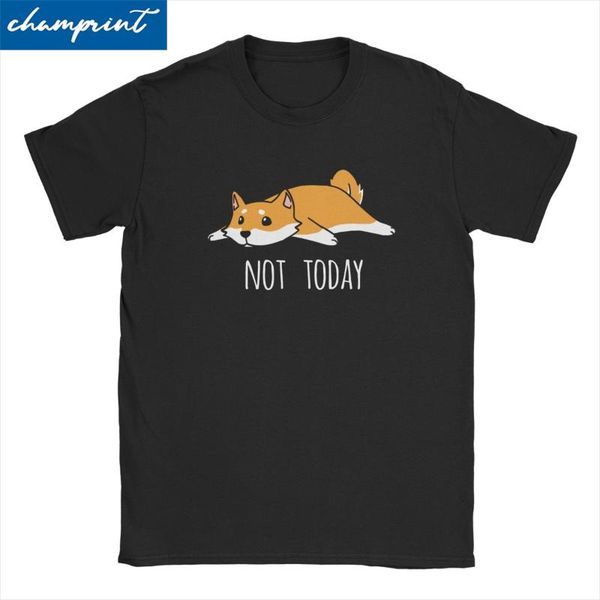 men's t-shirts hipster funny not today shiba inu dog t-shirt men o neck 100% cotton t shirt short sleeve tees summer clothes, White;black
men's t-shirts hipster funny not today shiba inu dog t-shirt men o neck 100% cotton t shirt short sleeve tees summer clothes, White;black