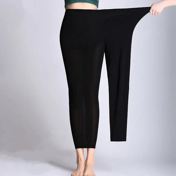 women's leggings women workout plus size female high elastic casual solid color autumn modal girl summer trousers lady pants, Black
women's leggings women workout plus size female high elastic casual solid color autumn modal girl summer trousers lady pants, Black