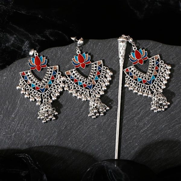 hair clips & barrettes 1/2pcs jewelry earring&hairpins set jhumka earrings for women accessories gypsy pendant oorbellen girl year gi, Golden;silver
hair clips & barrettes 1/2pcs jewelry earring&hairpins set jhumka earrings for women accessories gypsy pendant oorbellen girl year gi, Golden;silver
