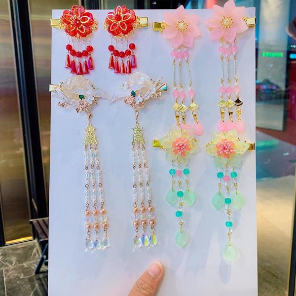 hair accessories chinese style hanfu headdress retro fringed children's hairpin red pink flower beaded pendant lady baby clips headwear, Slivery;white
hair accessories chinese style hanfu headdress retro fringed children's hairpin red pink flower beaded pendant lady baby clips headwear, Slivery;white